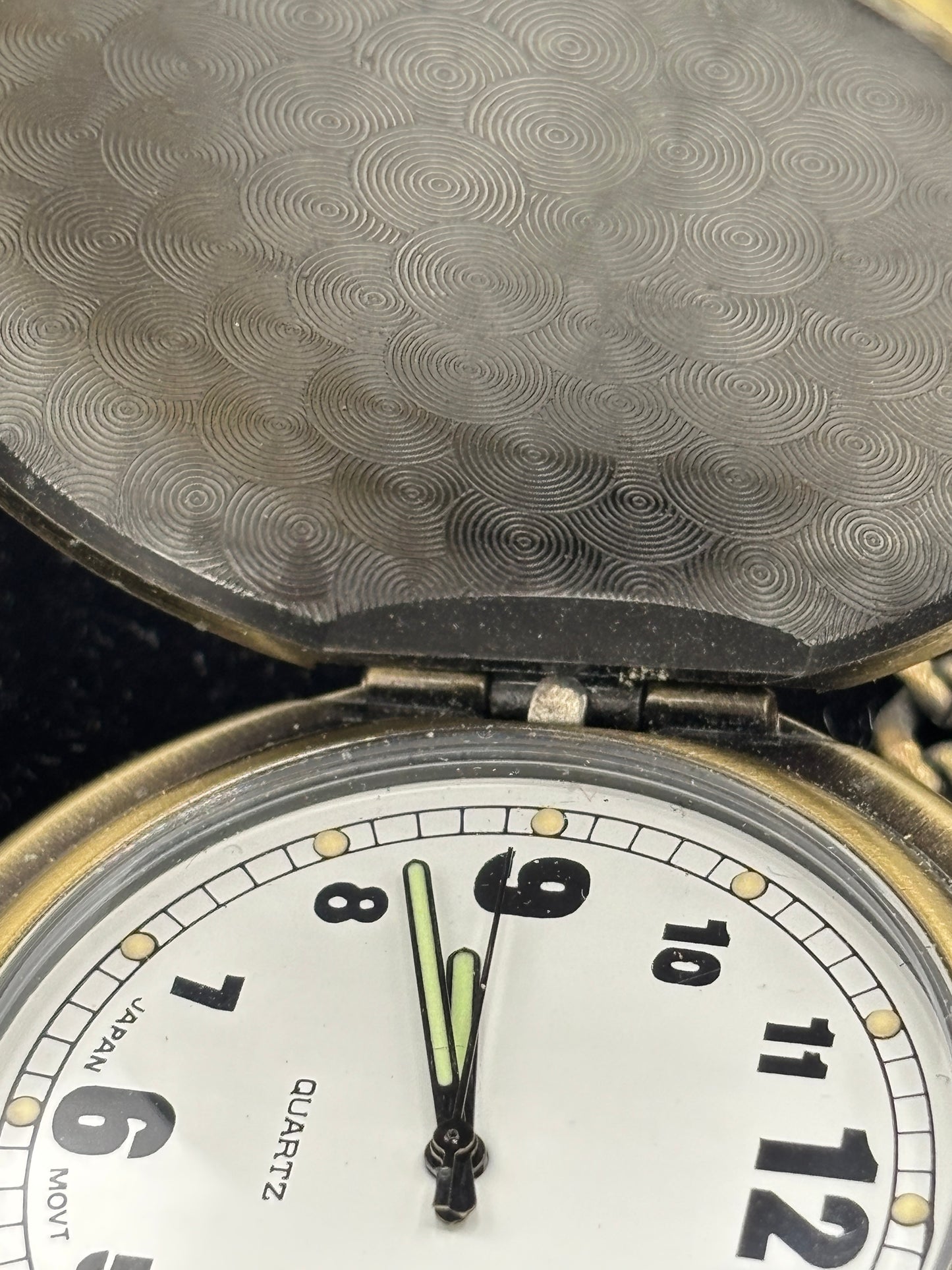 Japan Pocket Watch with Leather Case