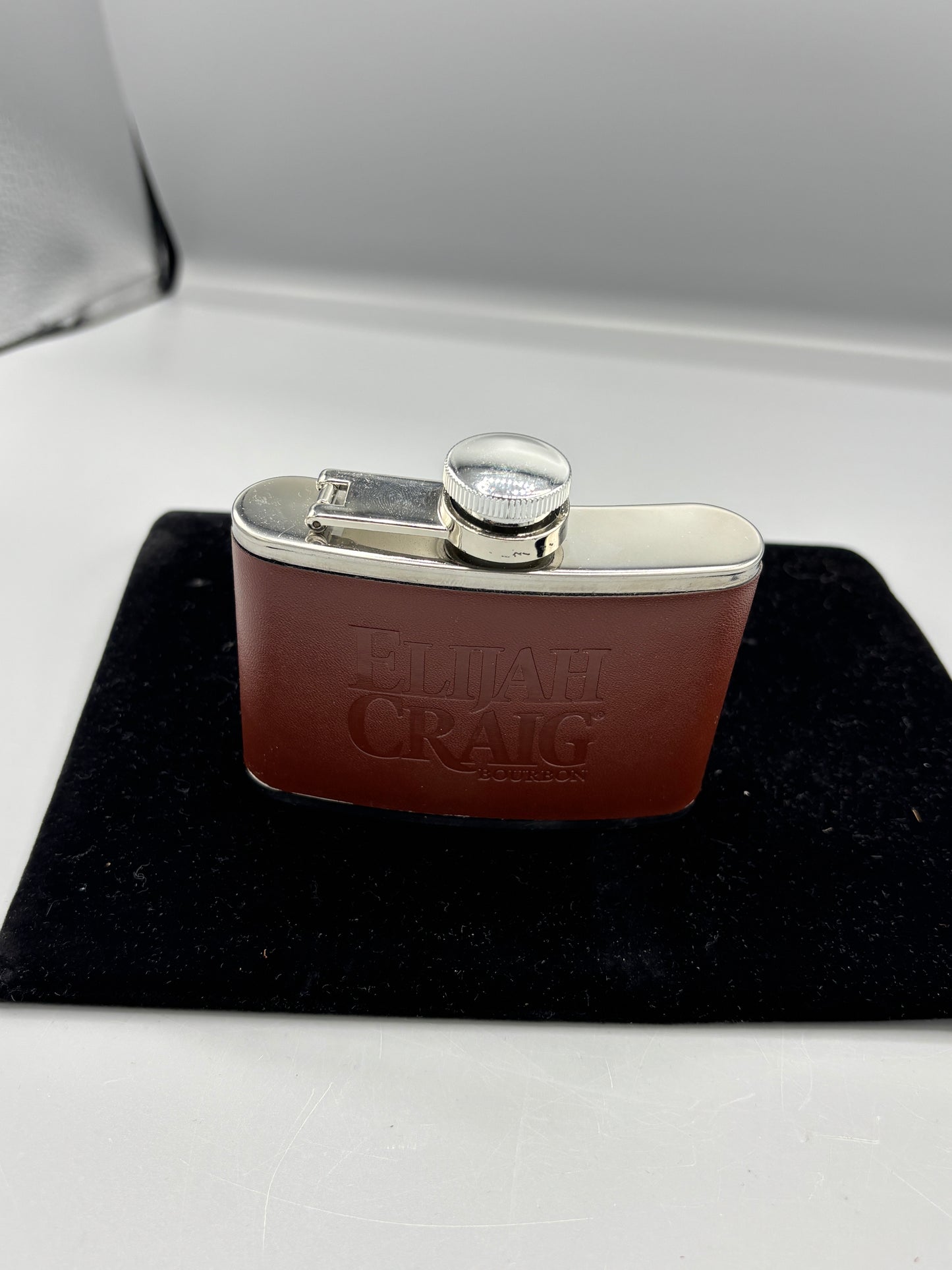 Elijah Craig Leather Bourbon Flask