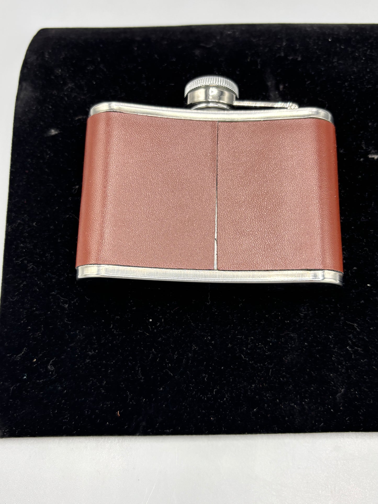 Elijah Craig Leather Bourbon Flask