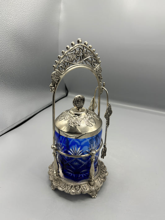 Vintage Silver plated Pickle Container