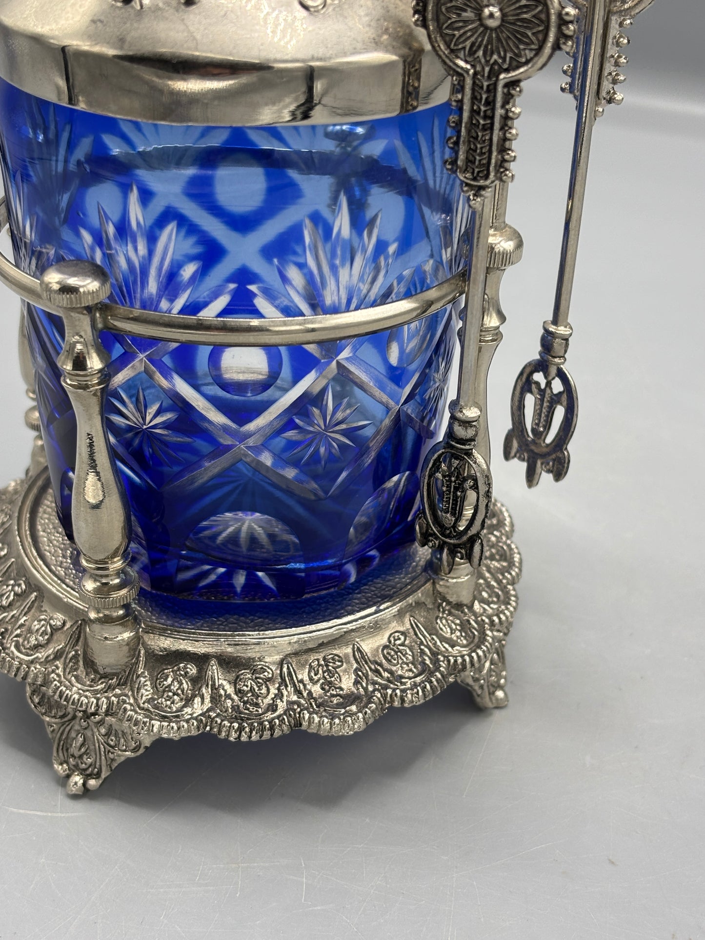 Vintage Silver plated Pickle Container