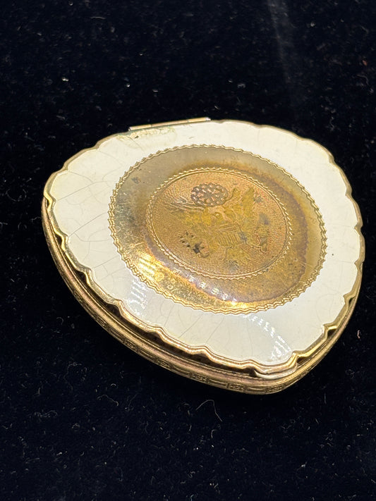 Vintage gold tone Max Factor Compact with mirror