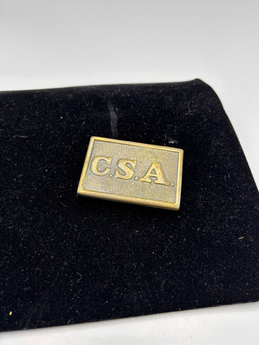Vintage CSA Confederate State of America belt buckle