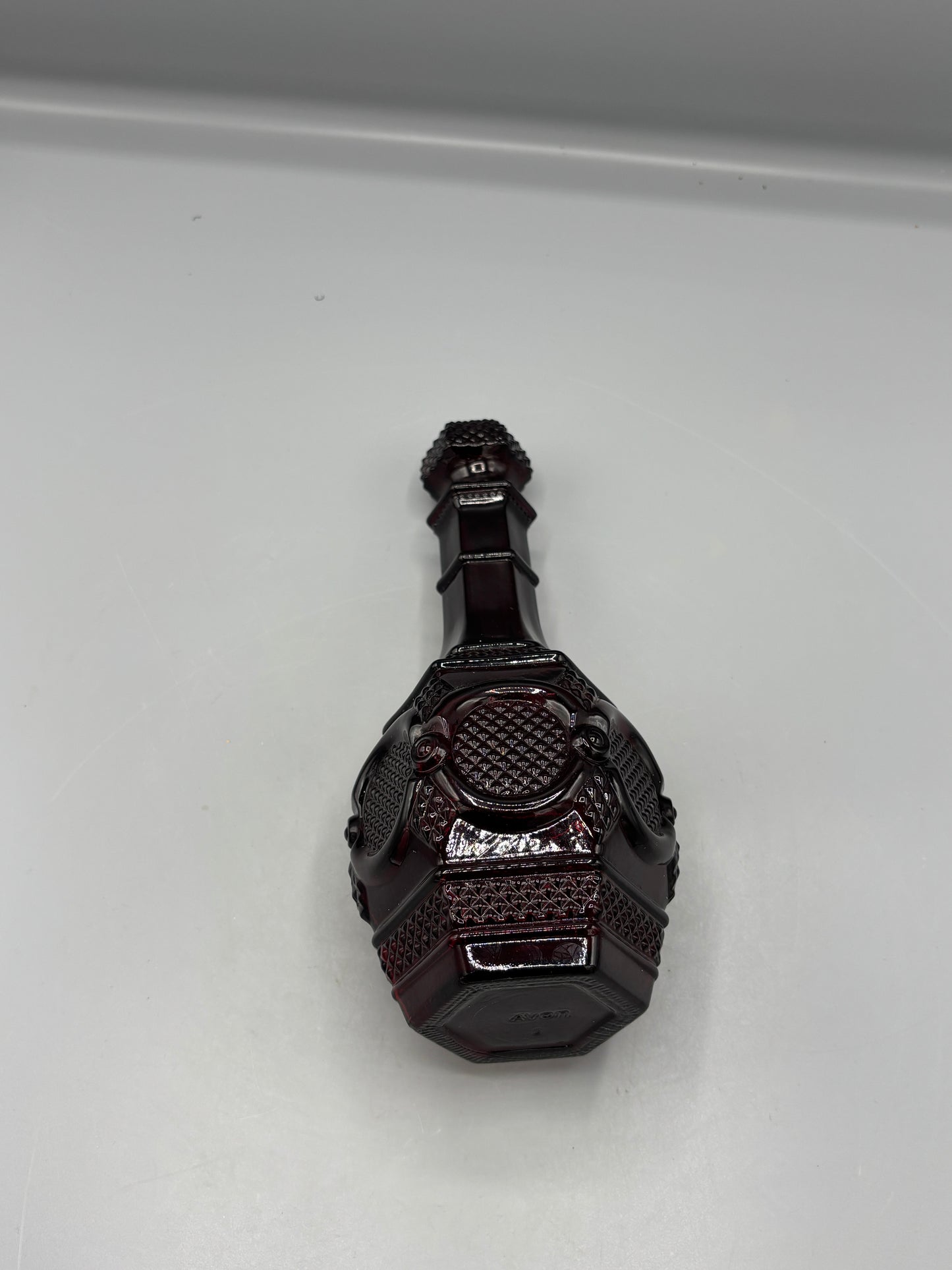 Vintage Avon Cape Cod Ruby Red wine decanter