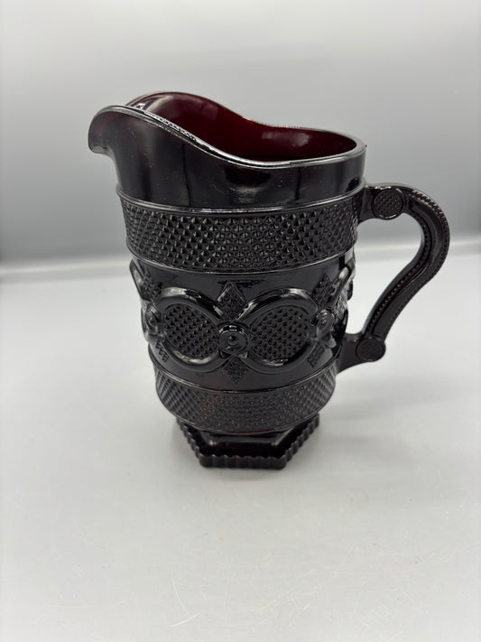 Vintage Avon Cape Cod Ruby Red wine pitcher