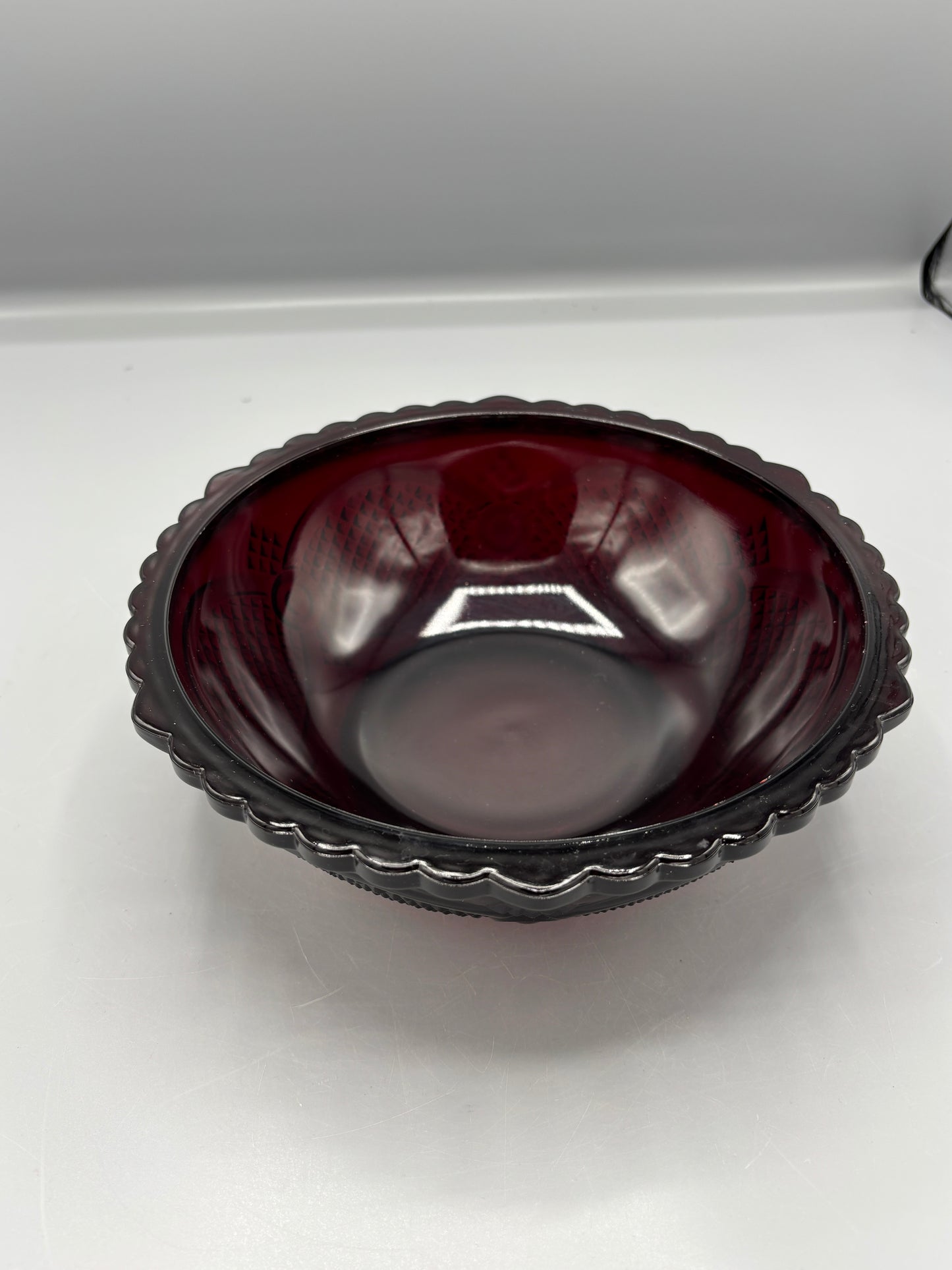 Vintage Avon Cape Cod Ruby Red bowl