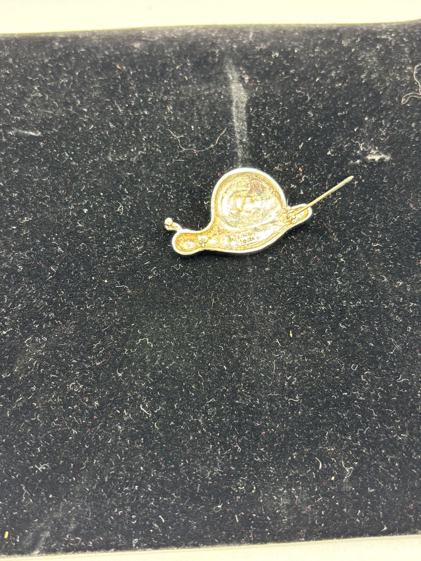 Sterling snail brooch