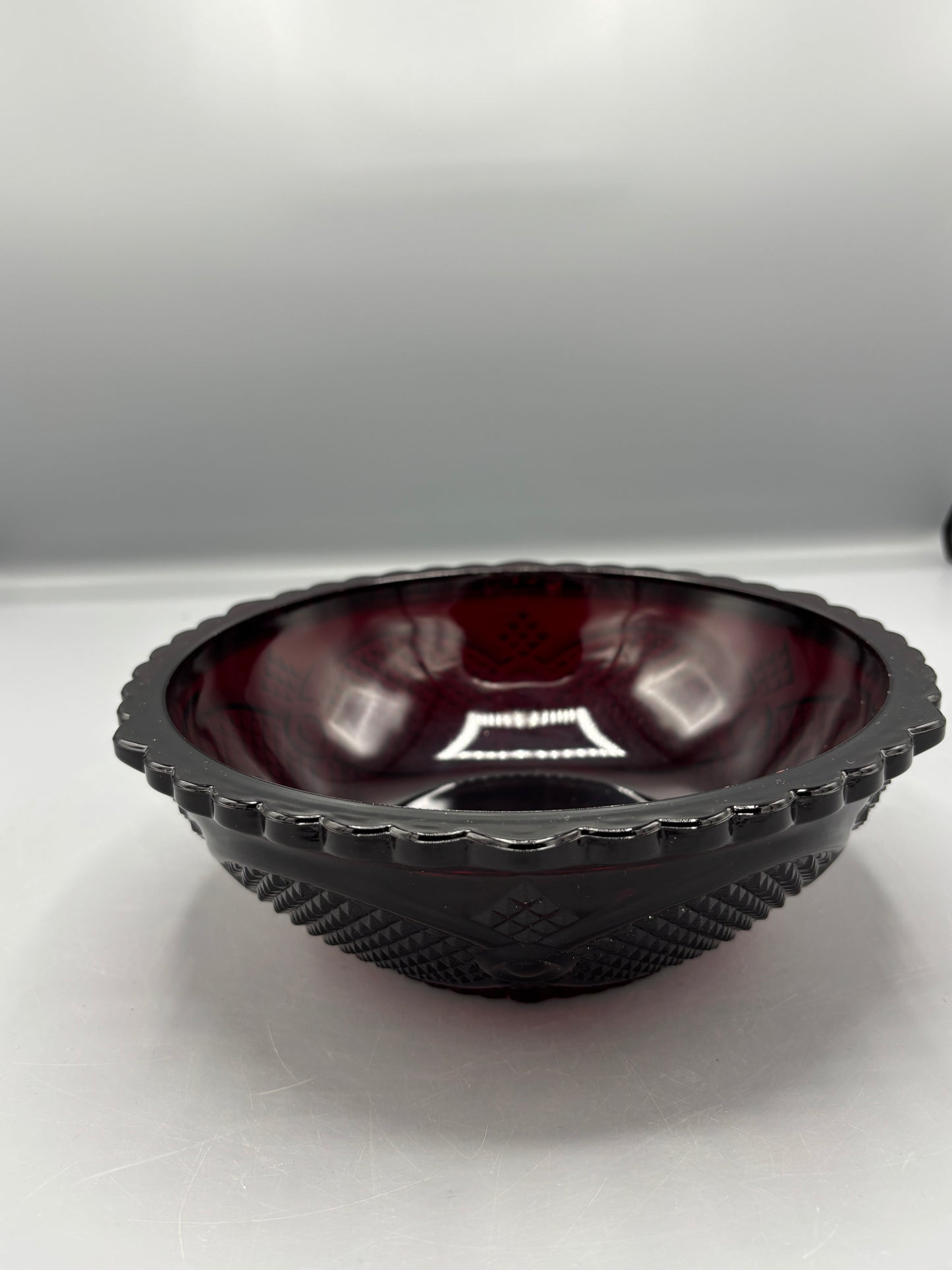 Vintage Avon Cape Cod Ruby Red bowl