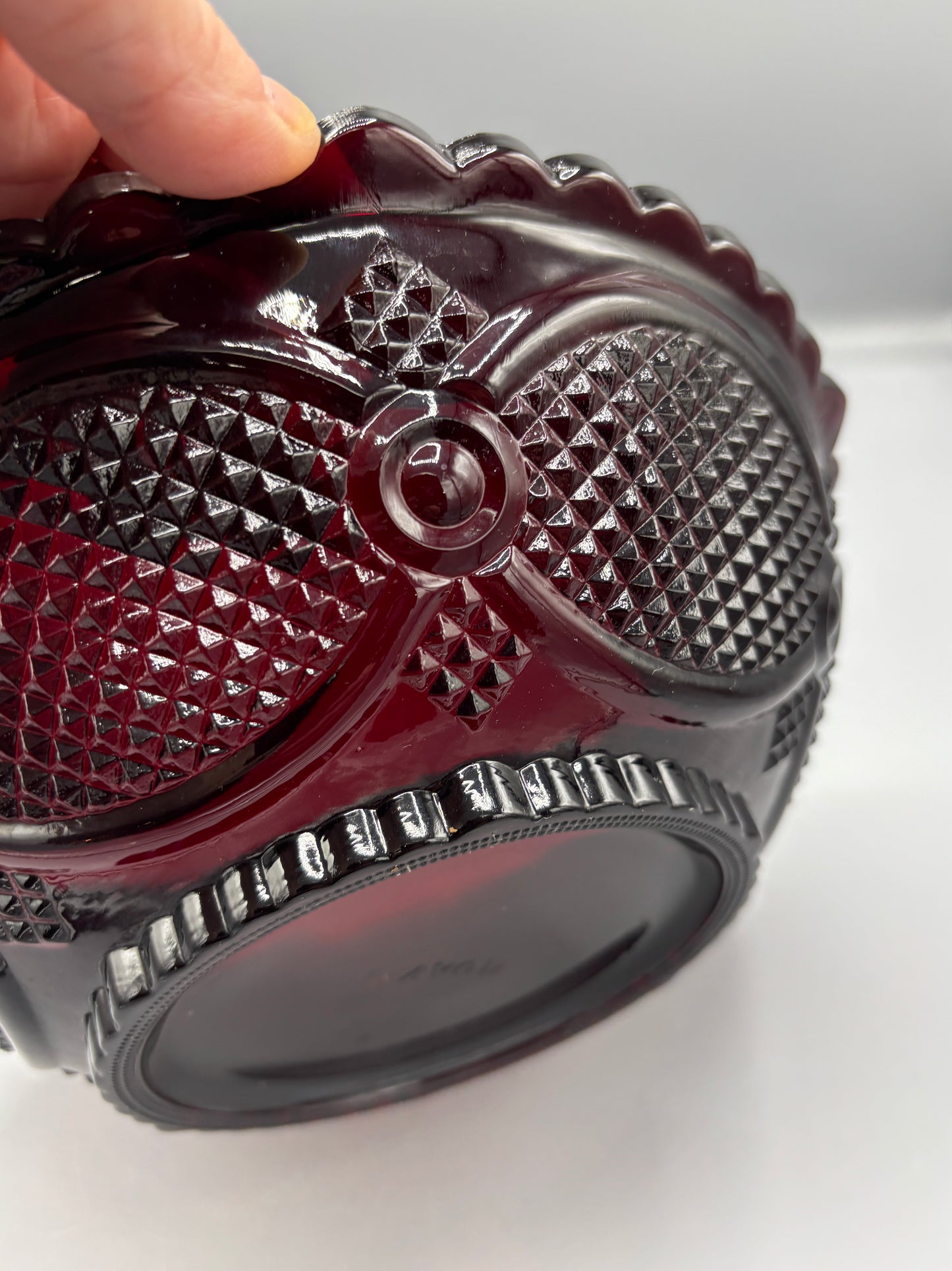 Vintage Avon Cape Cod Ruby Red bowl