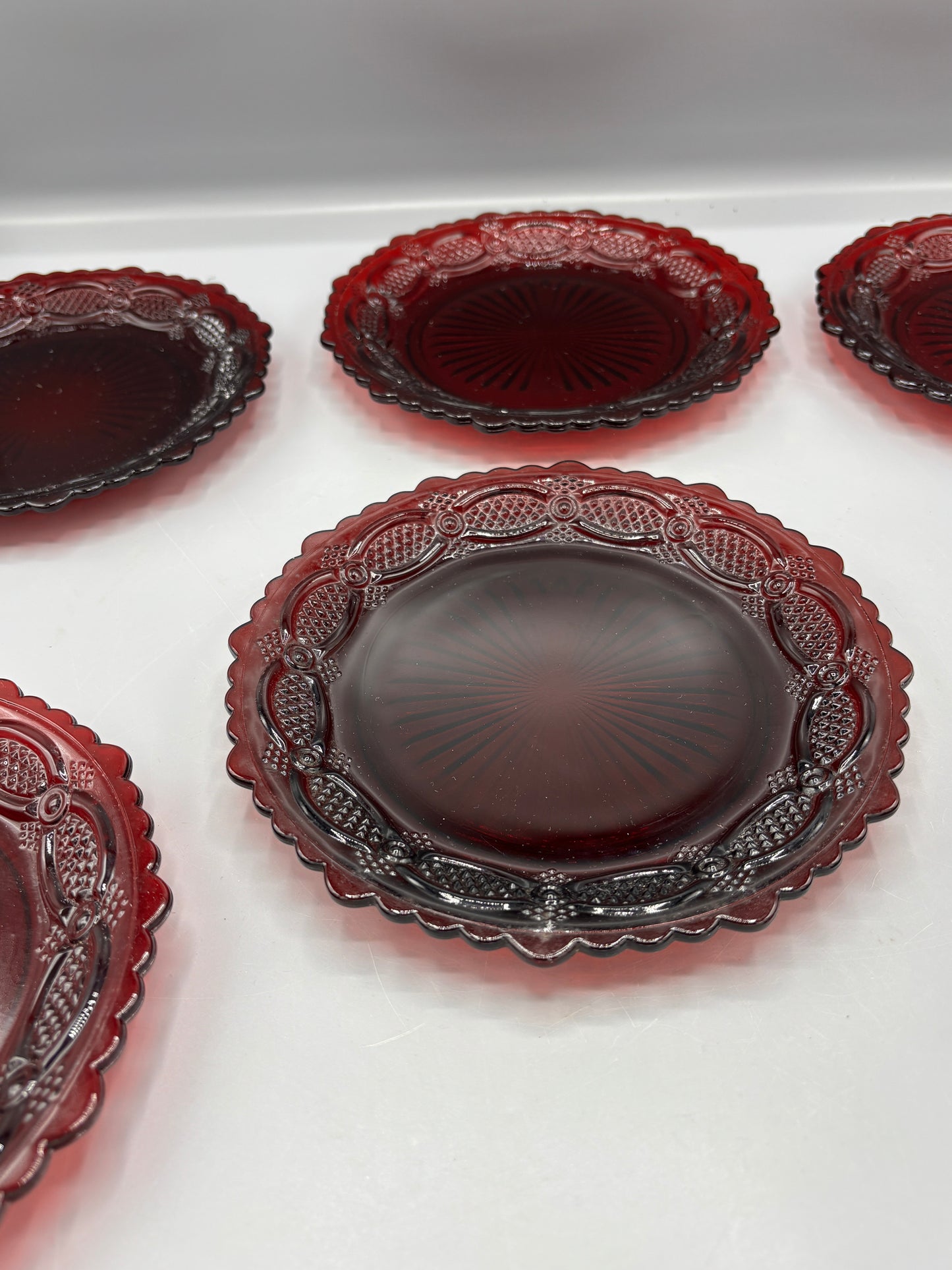 A stunning vintage Avon Cape Cod salad plates