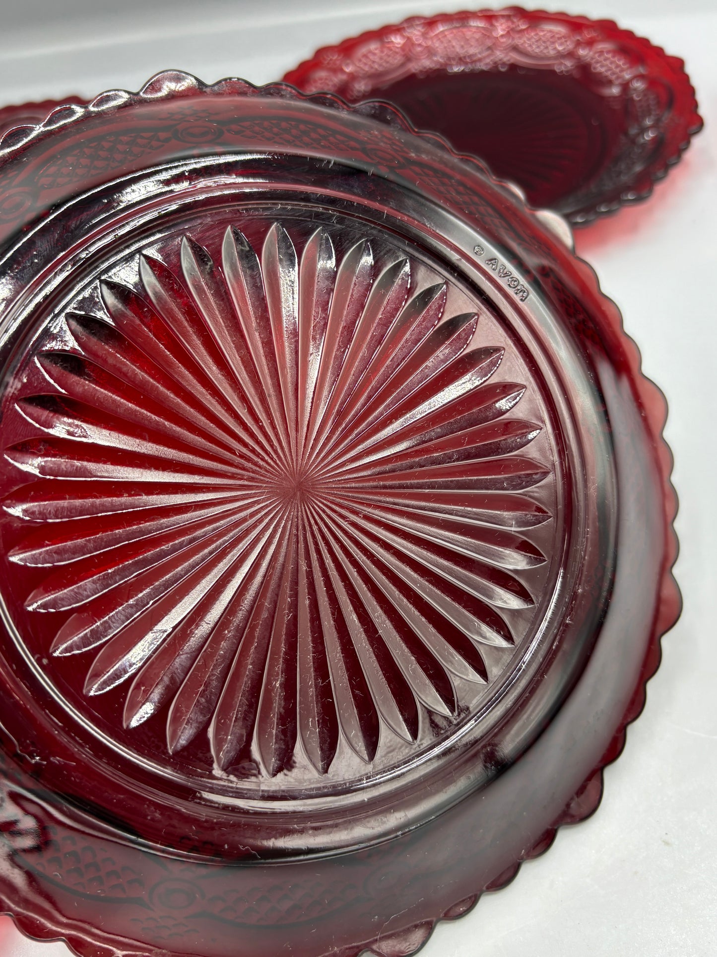 A stunning vintage Avon Cape Cod salad plates