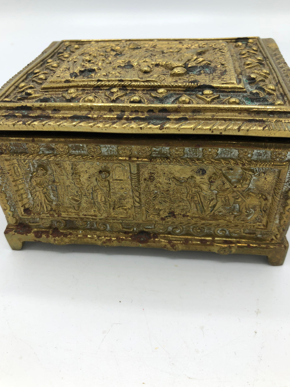 Vintage Lombard brass box