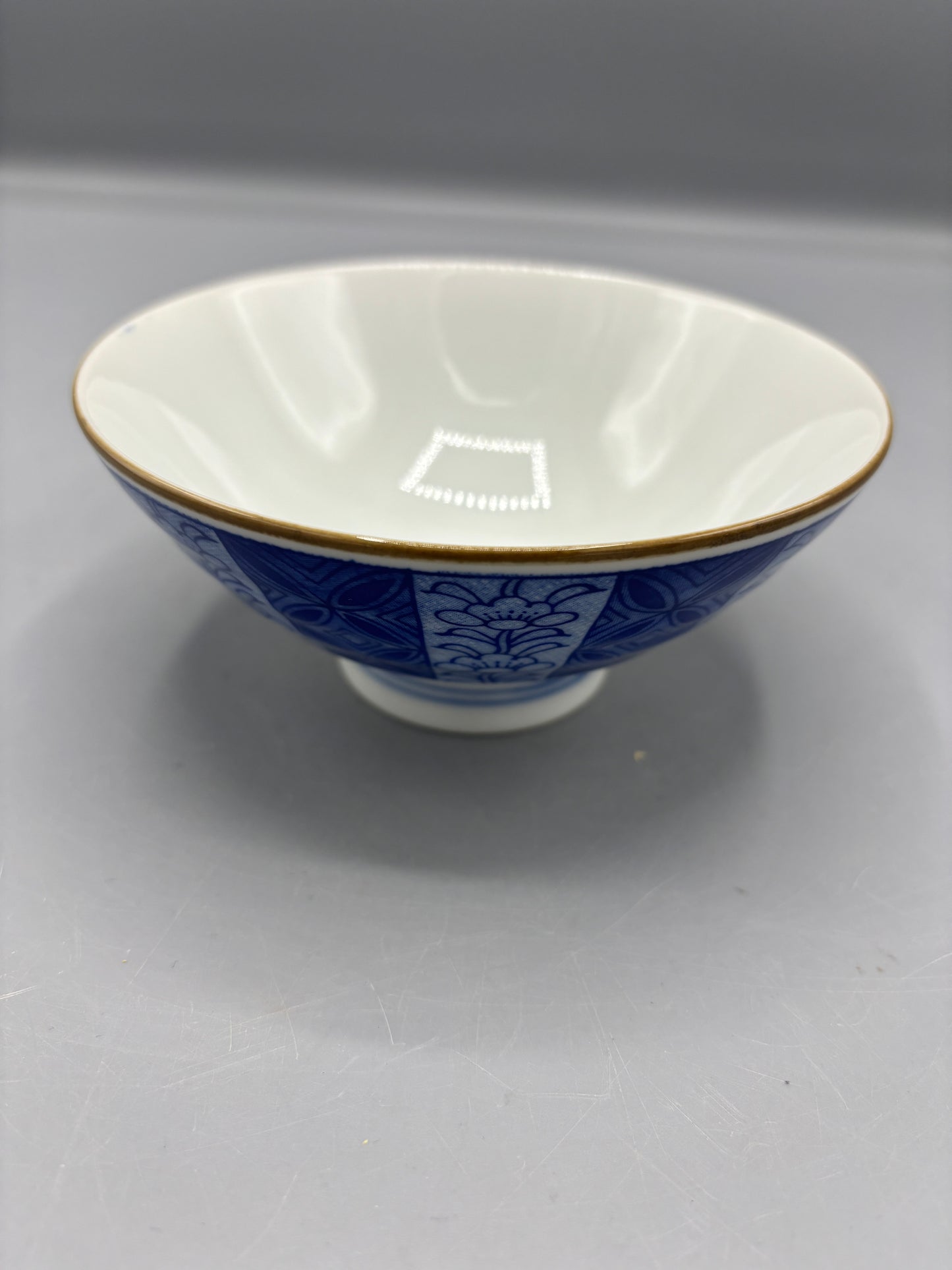 Traditional Japanese footed Rice Bowl