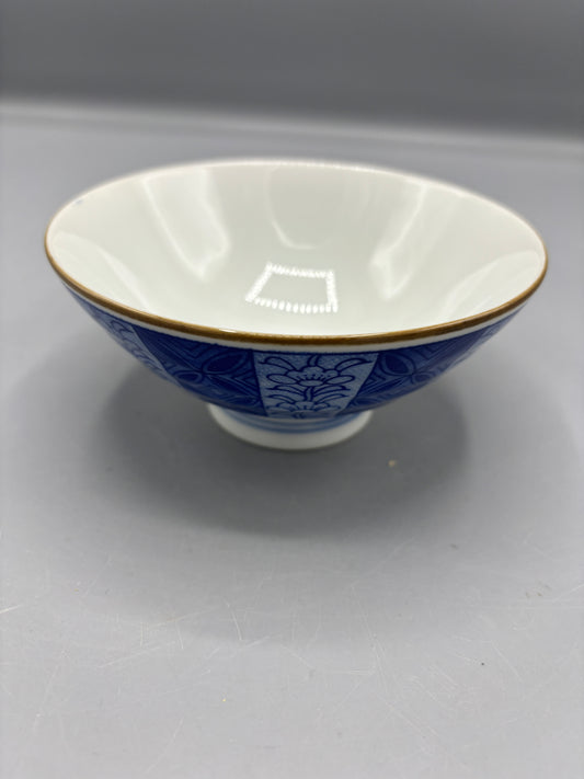 Traditional Japanese footed Rice Bowl