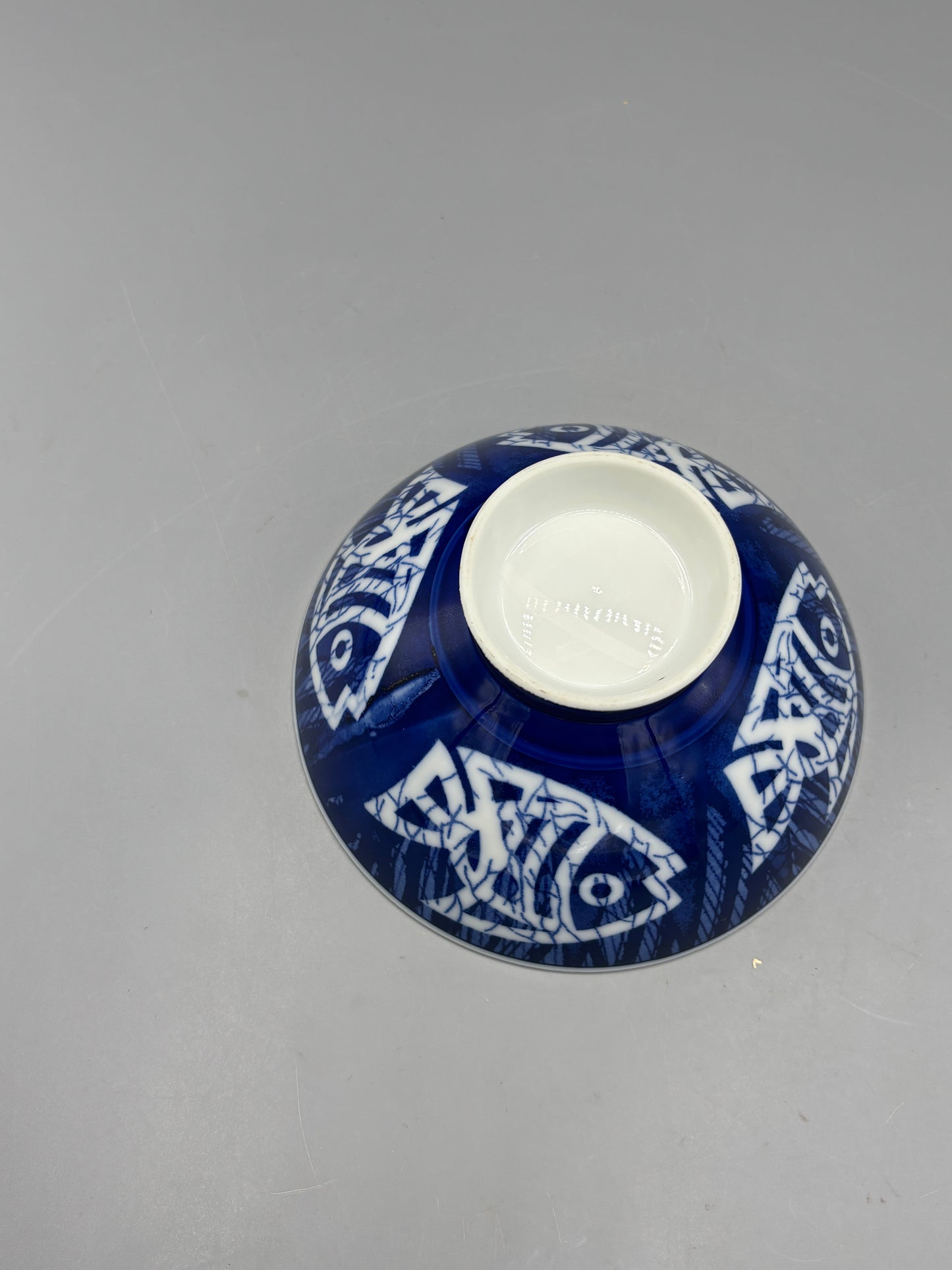 Traditional Japanese Blue & White rice bowl