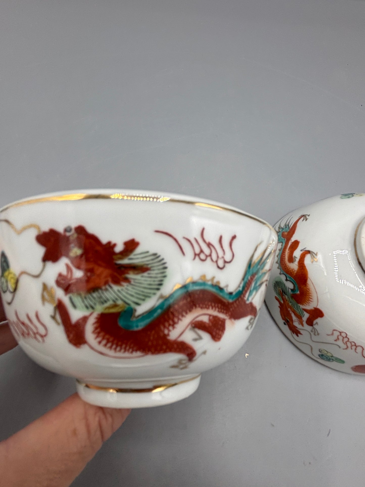 Chinese porcelain Rice bowl dragon