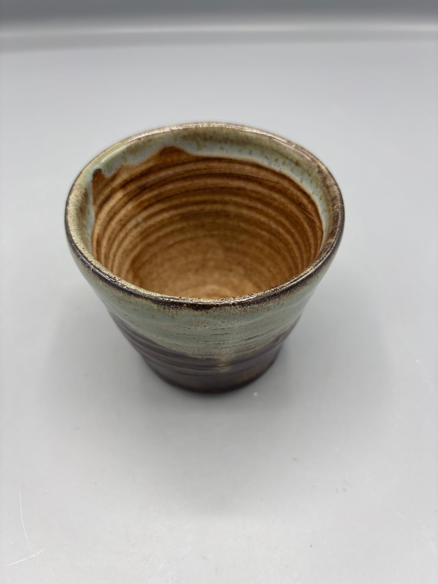 NC Pottery 2 tone glaze cup