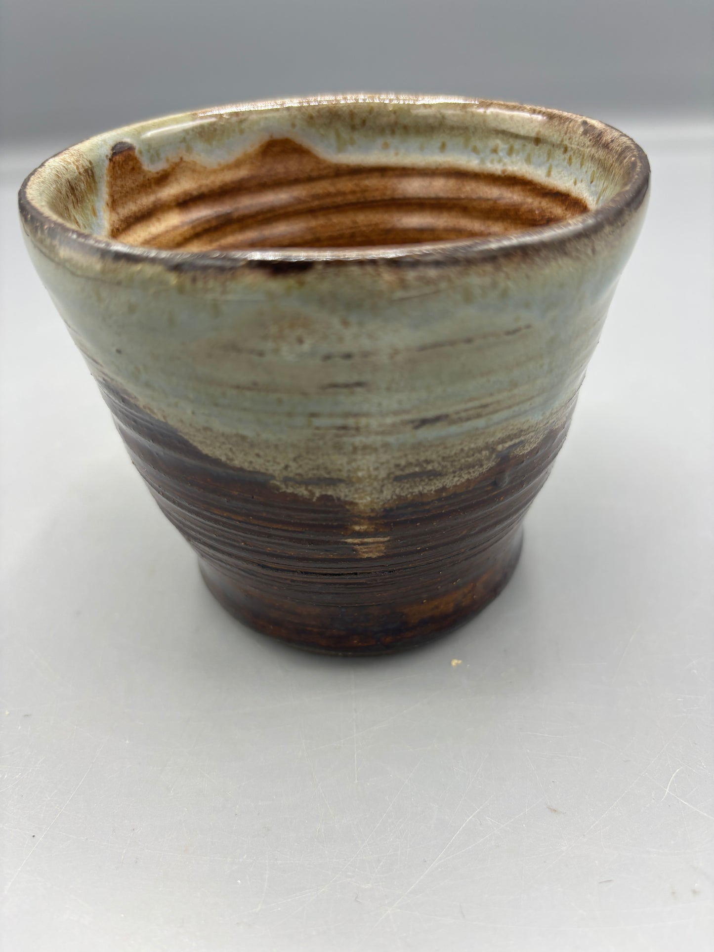 NC Pottery 2 tone glaze cup