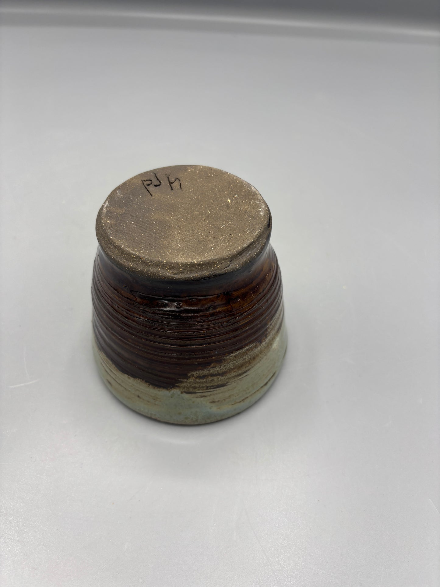 NC Pottery 2 tone glaze cup