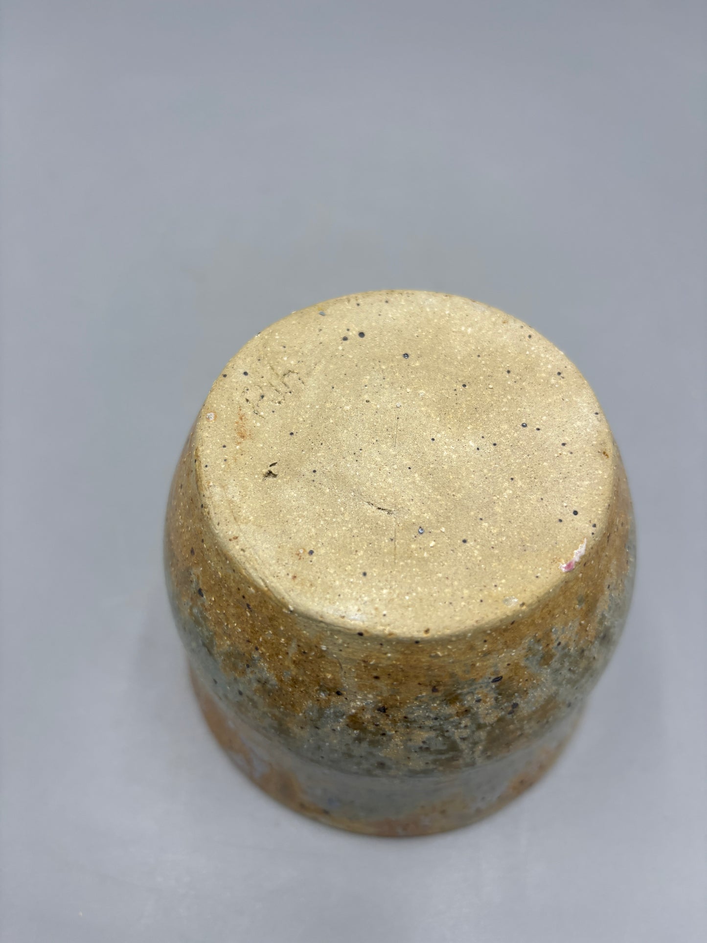 Nc Pottery Blue & Brown speckled bowl