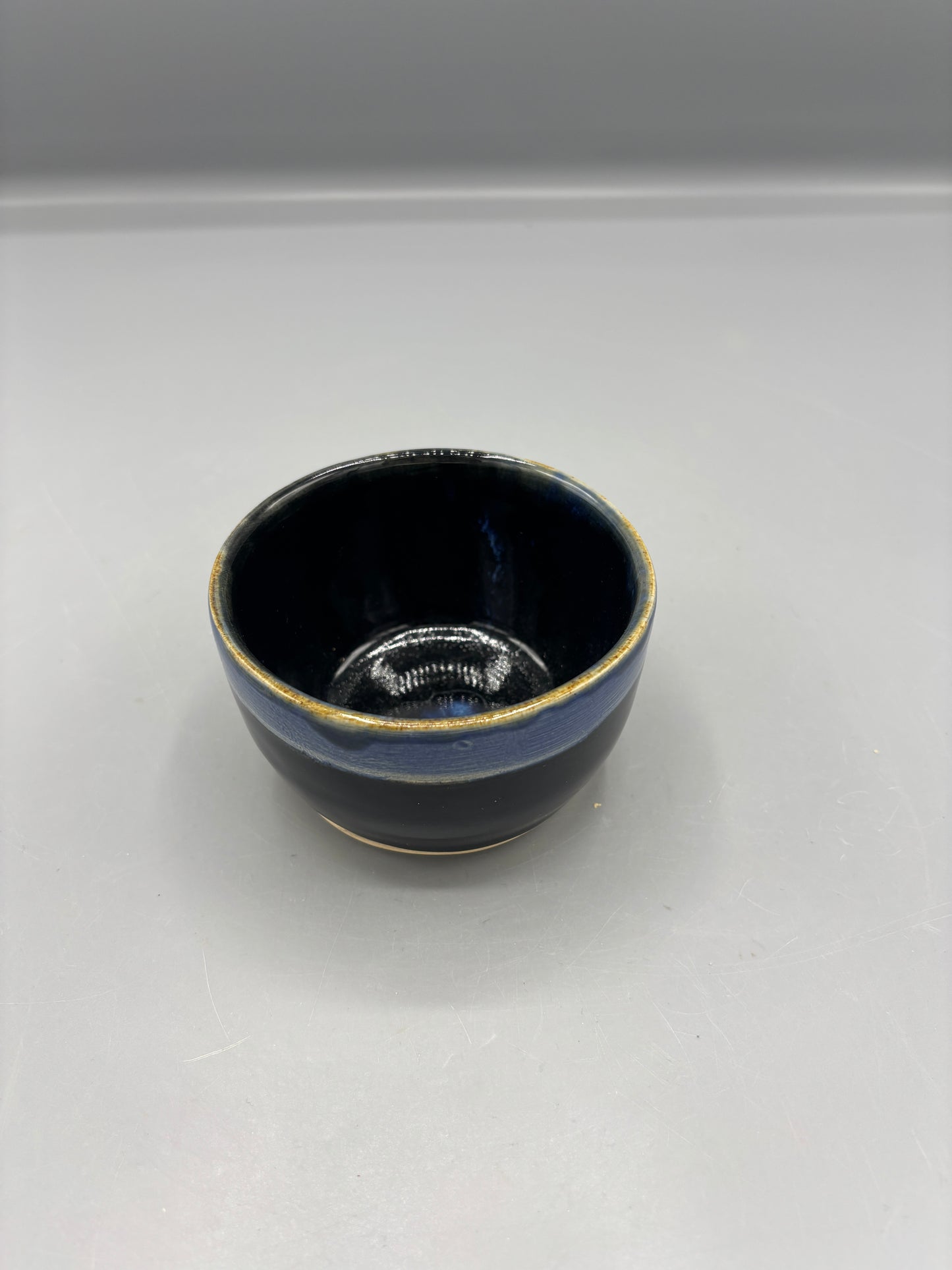 Nc Pottery blue with light blue glaze
