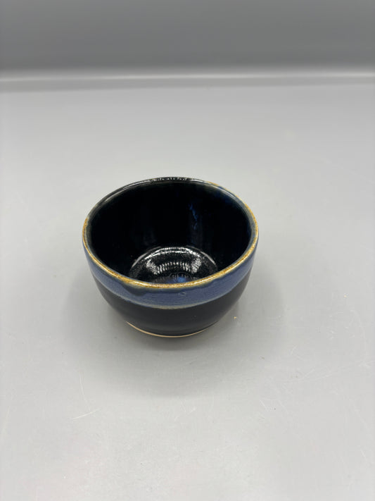Nc Pottery blue with light blue glaze