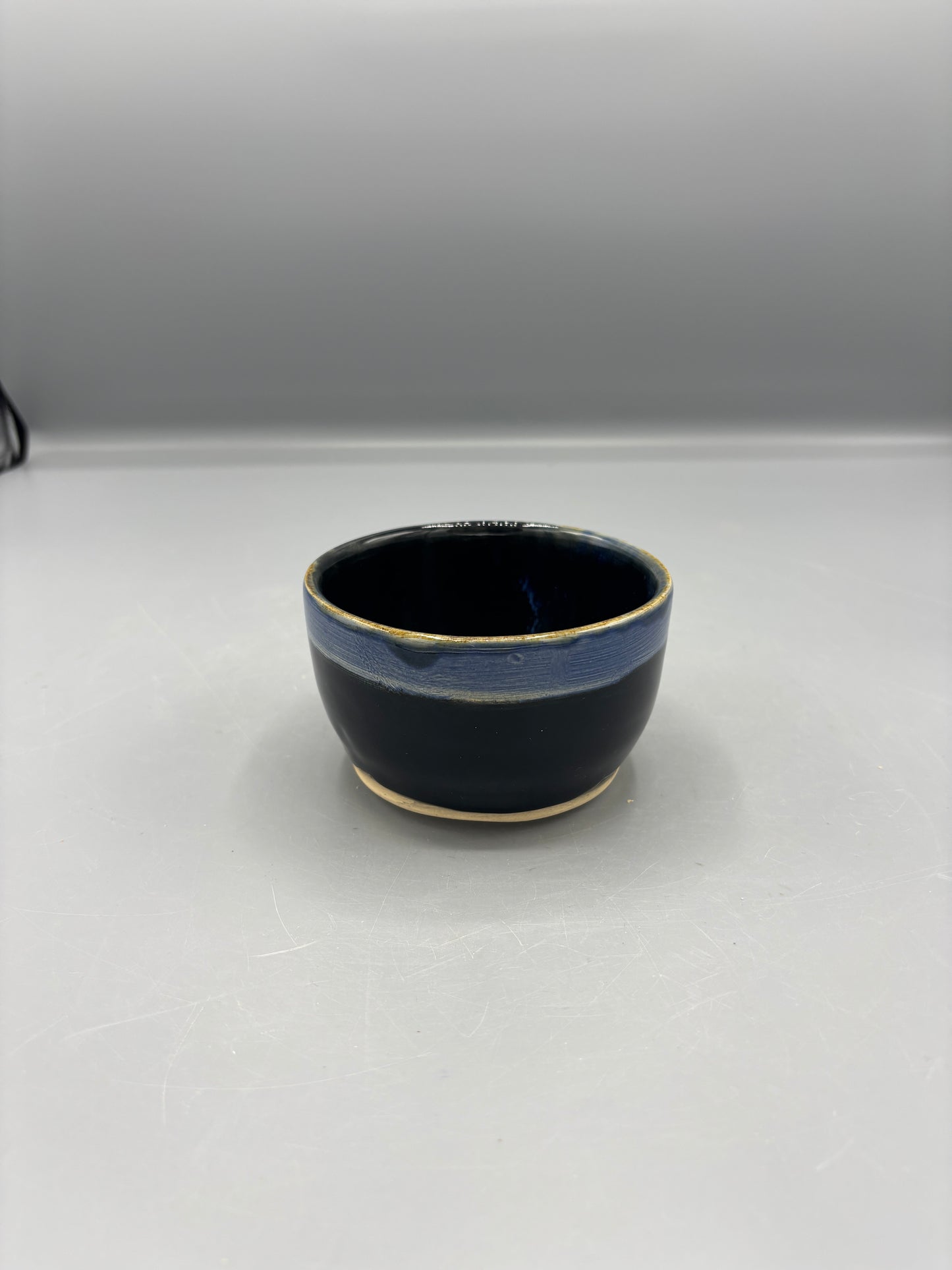 Nc Pottery blue with light blue glaze
