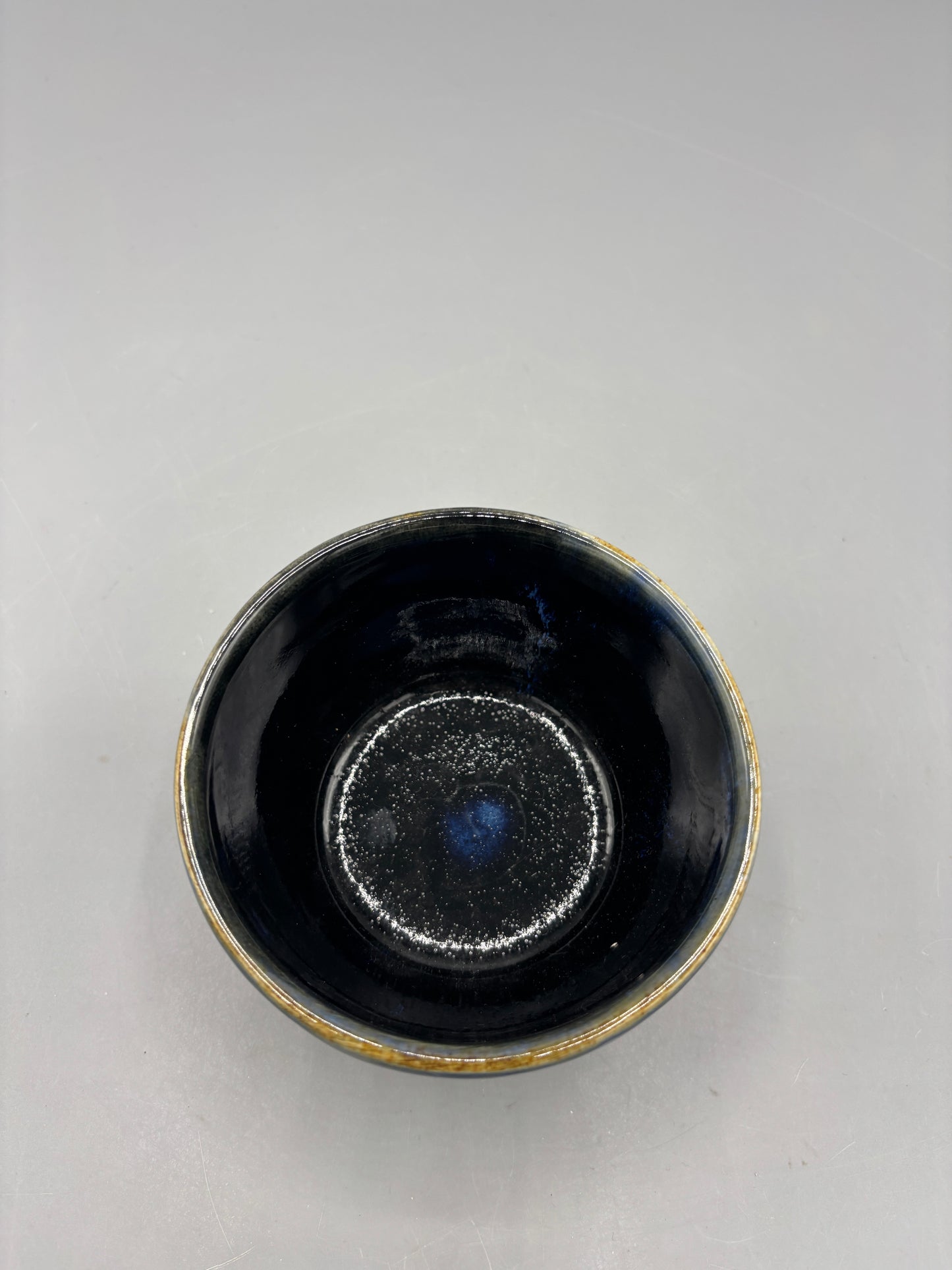 Nc Pottery blue with light blue glaze