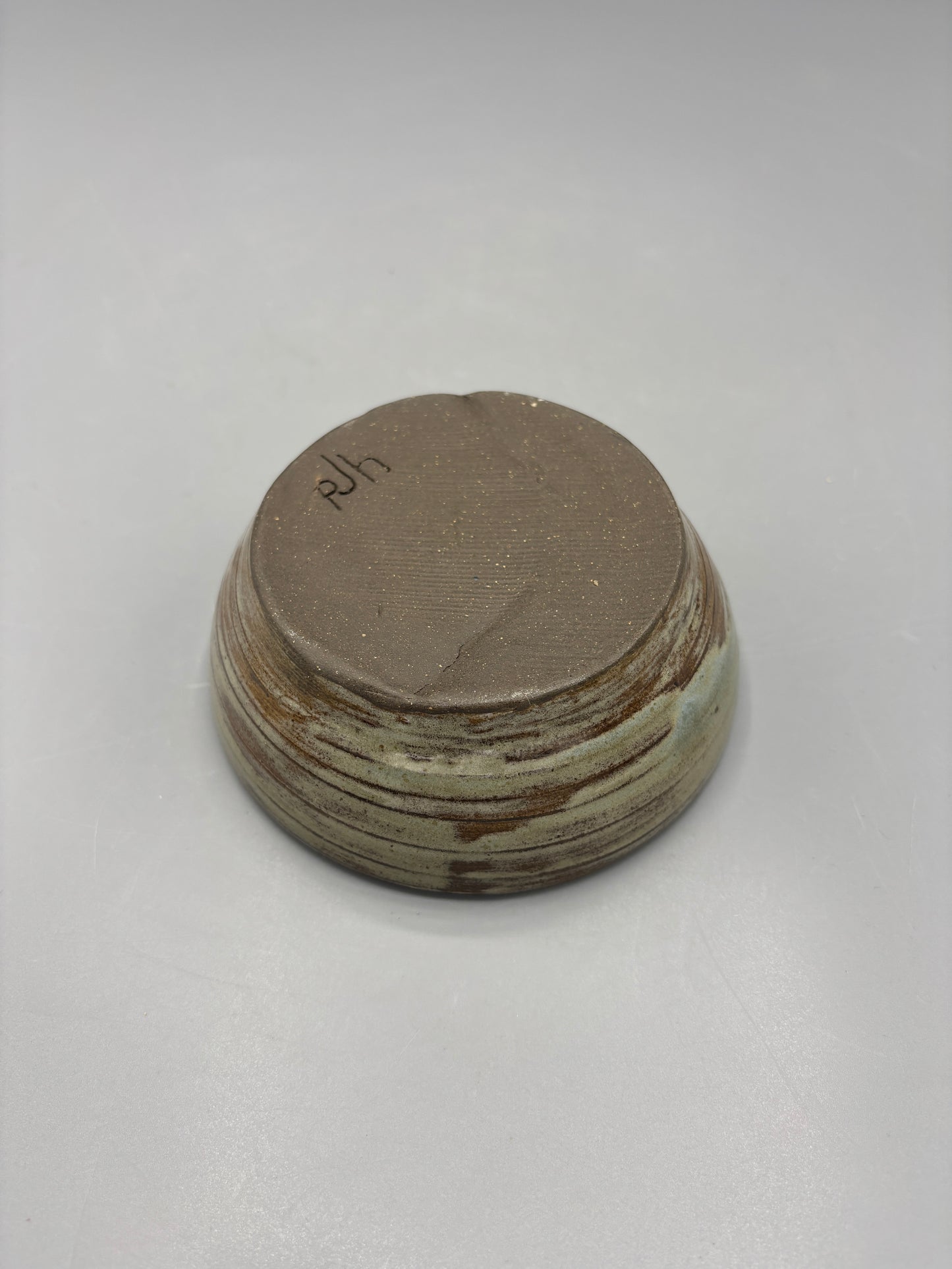 Nc Pottery brown glaze shallow bowl