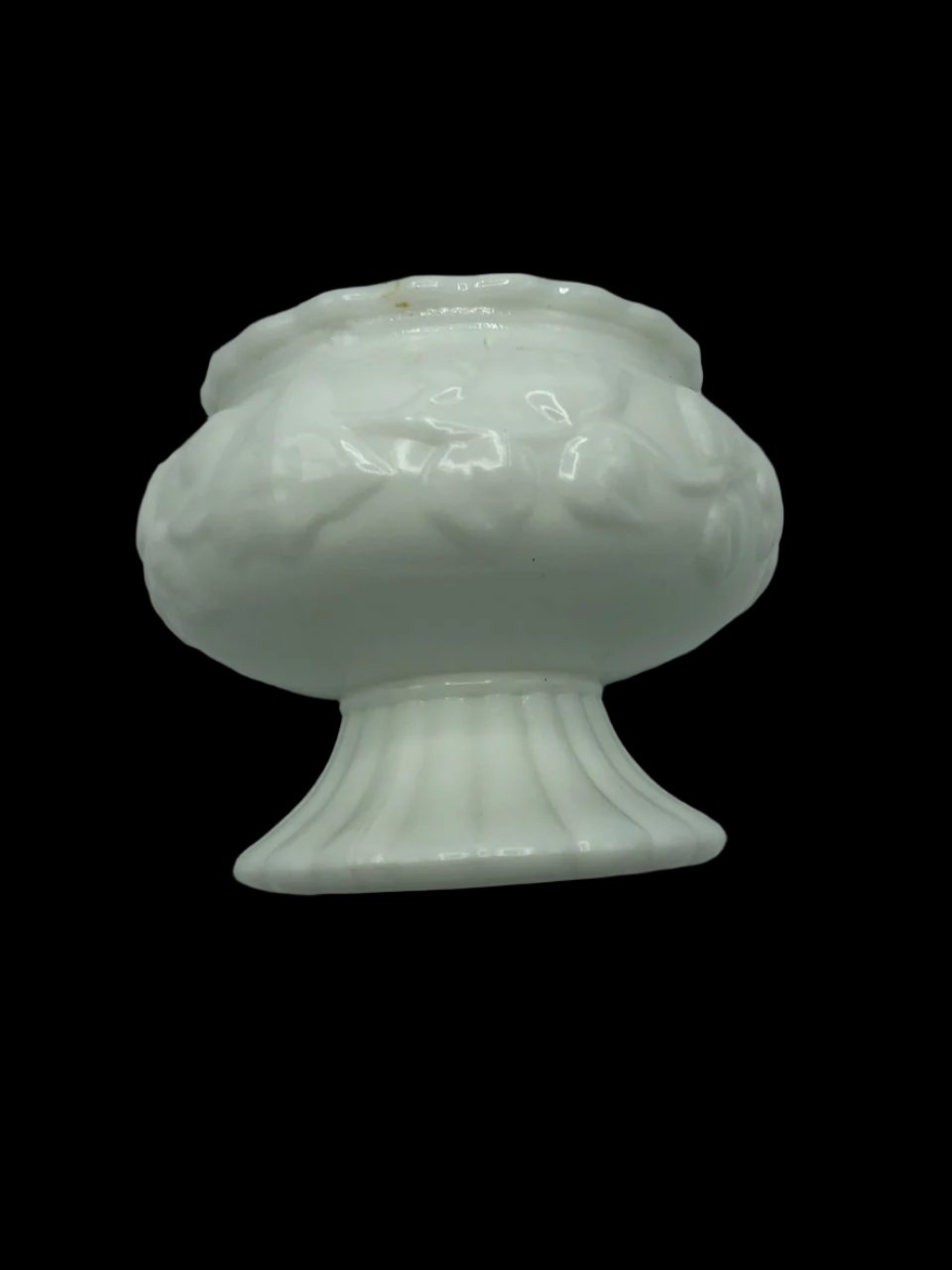 Milk glass Brady Company Pedestal bowl