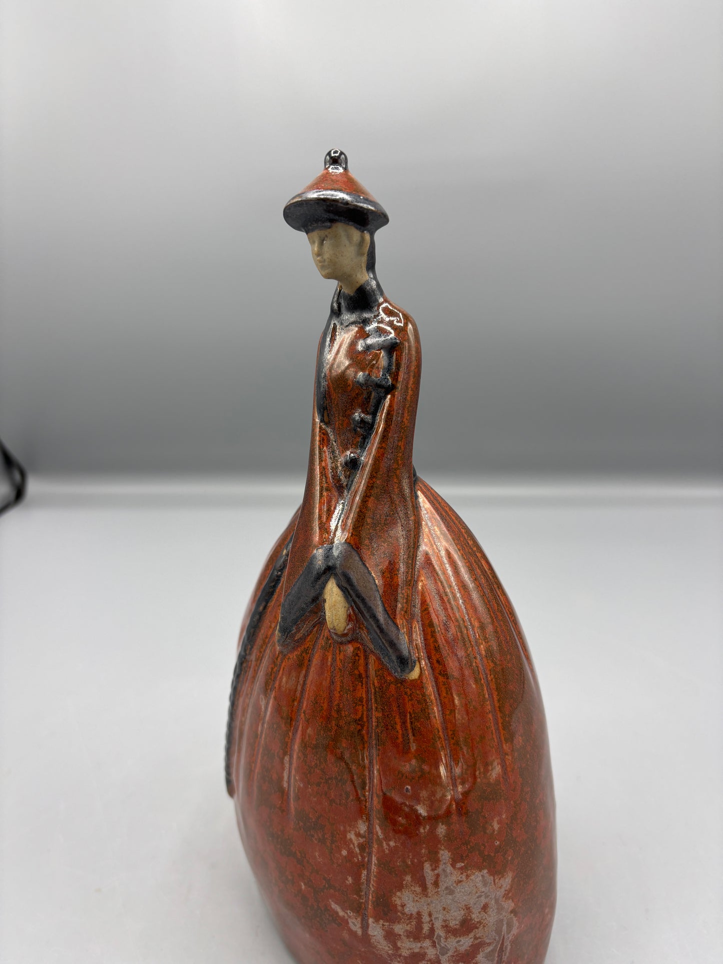 Terracotta Big dress Asian figurine