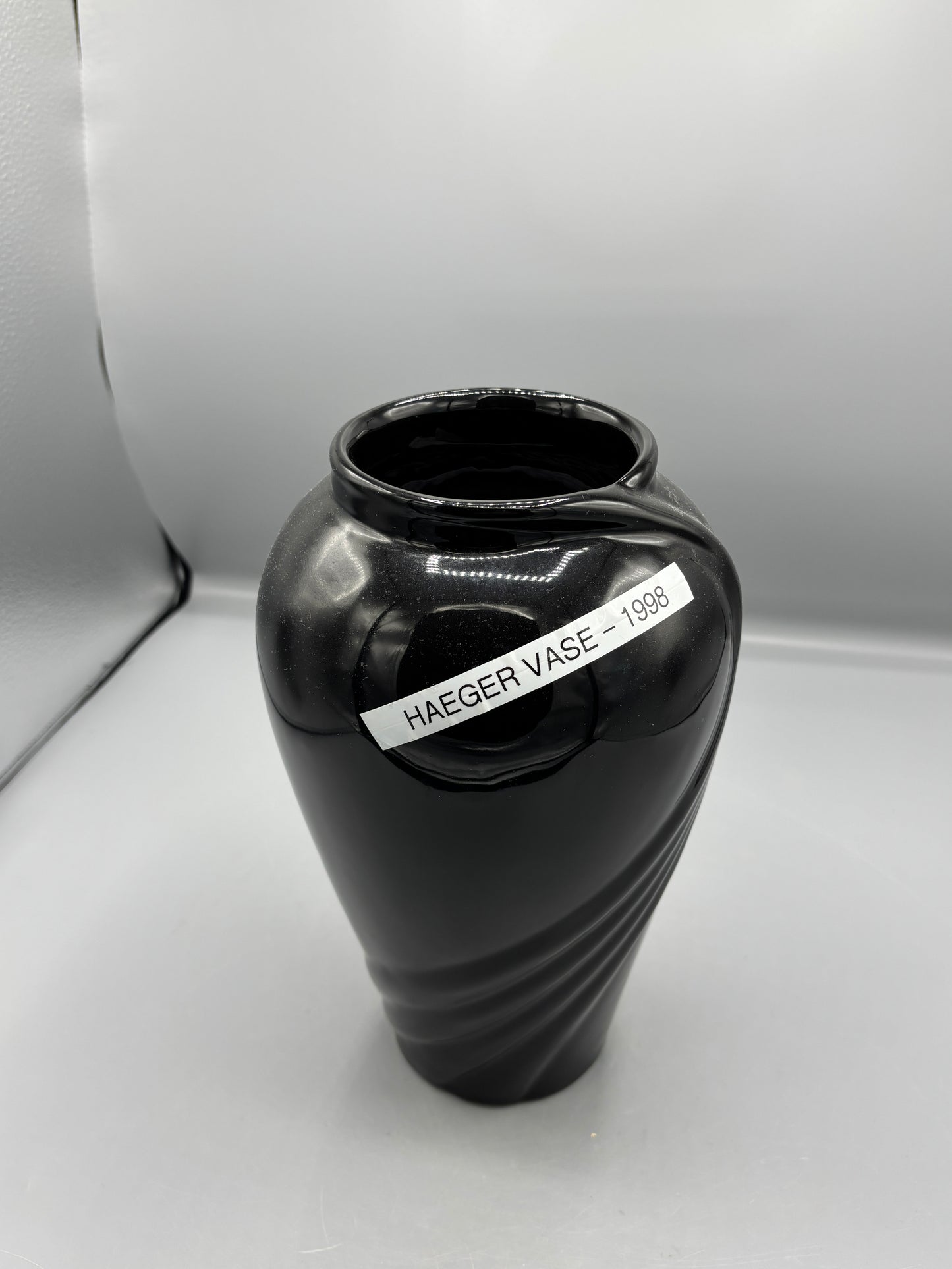 1998 Haeger Black Vase