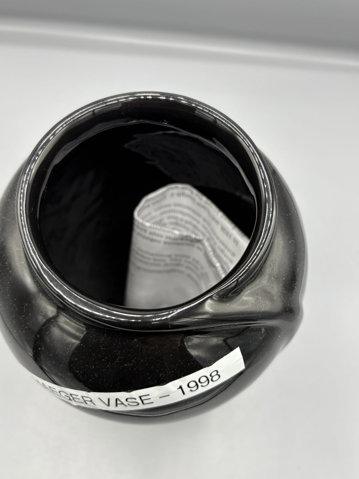 1998 Haeger Black Vase