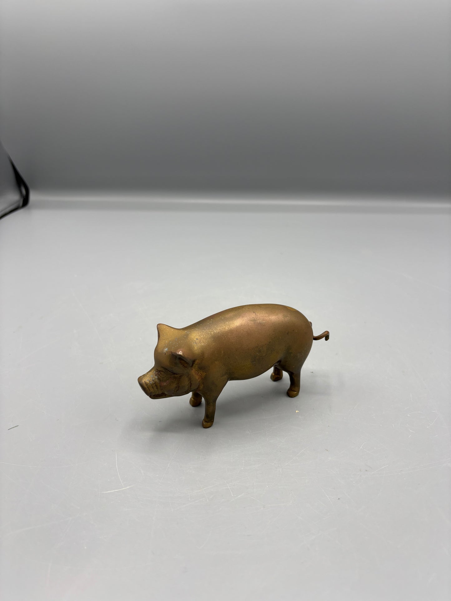 Medium Brass Pig