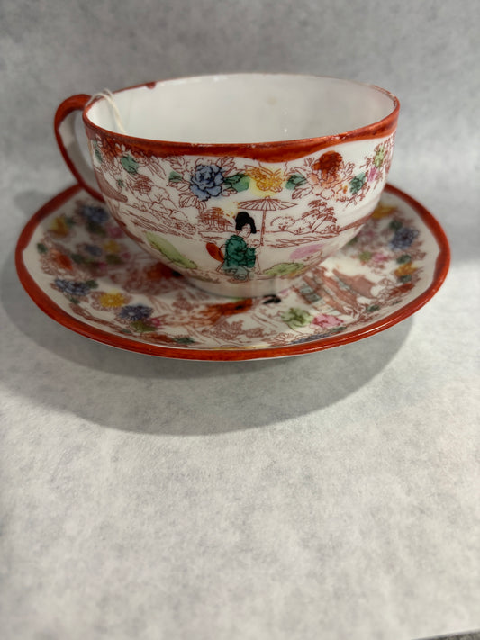 Japanese Tea Cup & Saucer