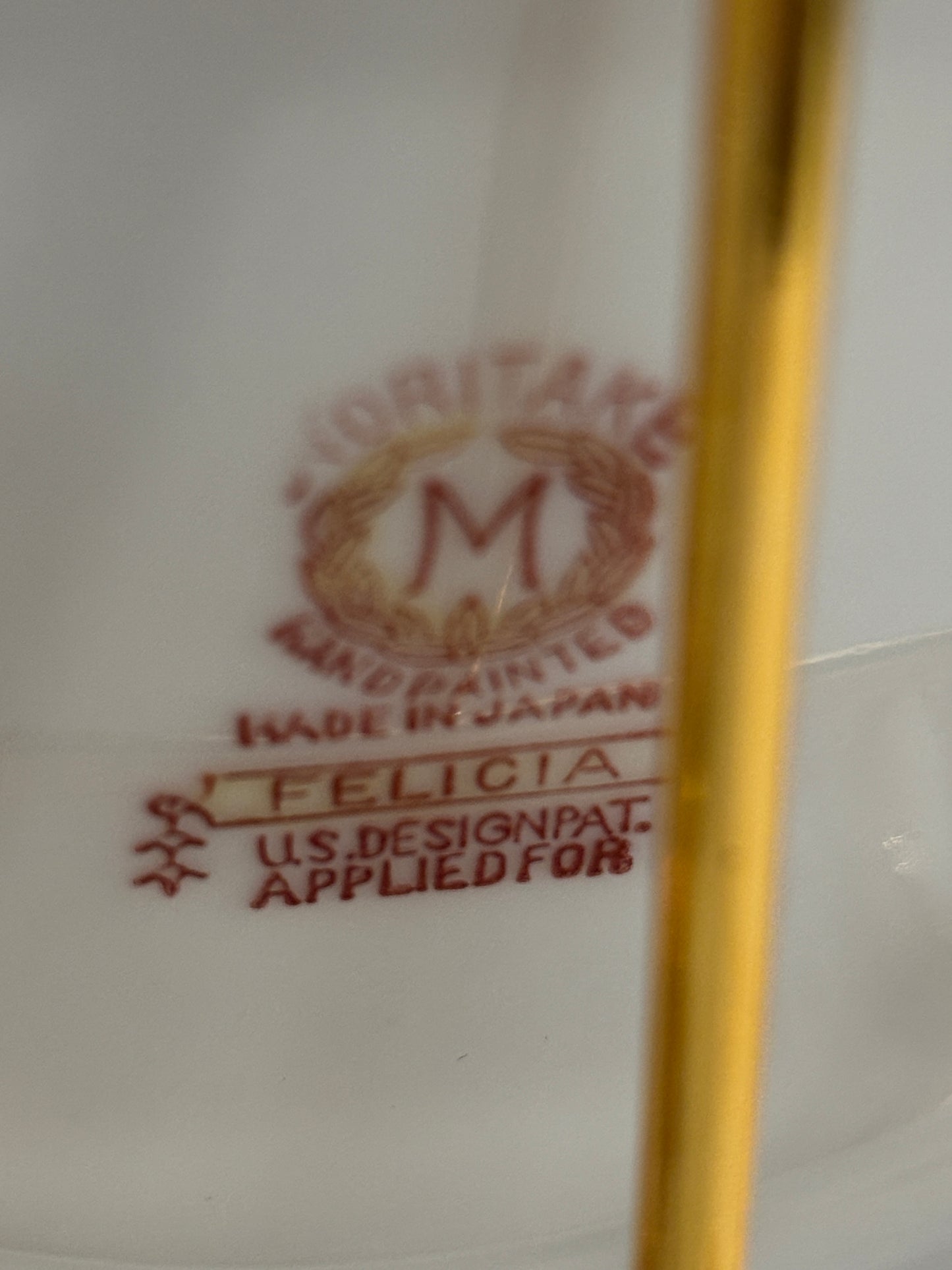 Noritake Teal floral teacup & saucer