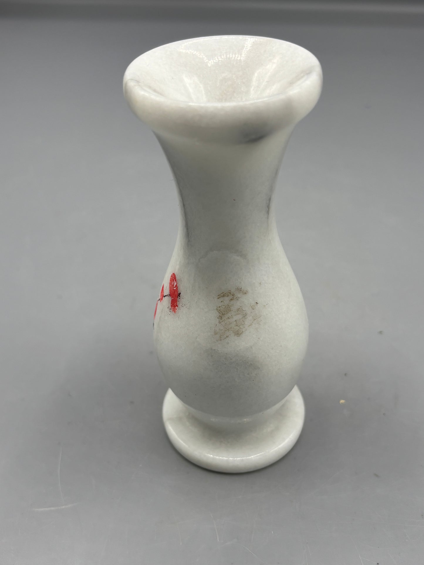 White marble vase with Cherry Blossom branch