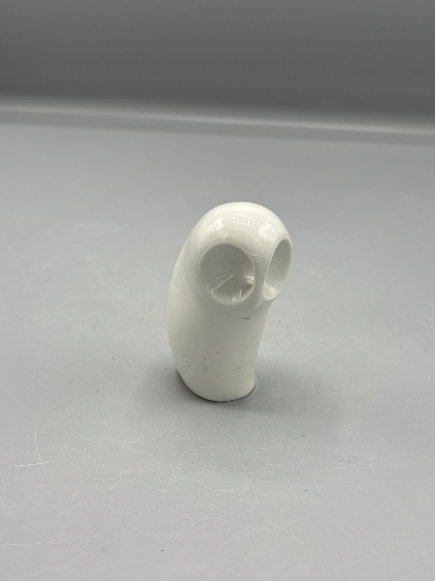 Vintage Royal Dux abstract white owl
