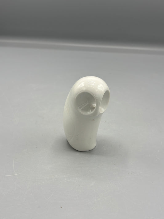 Vintage Royal Dux abstract white owl