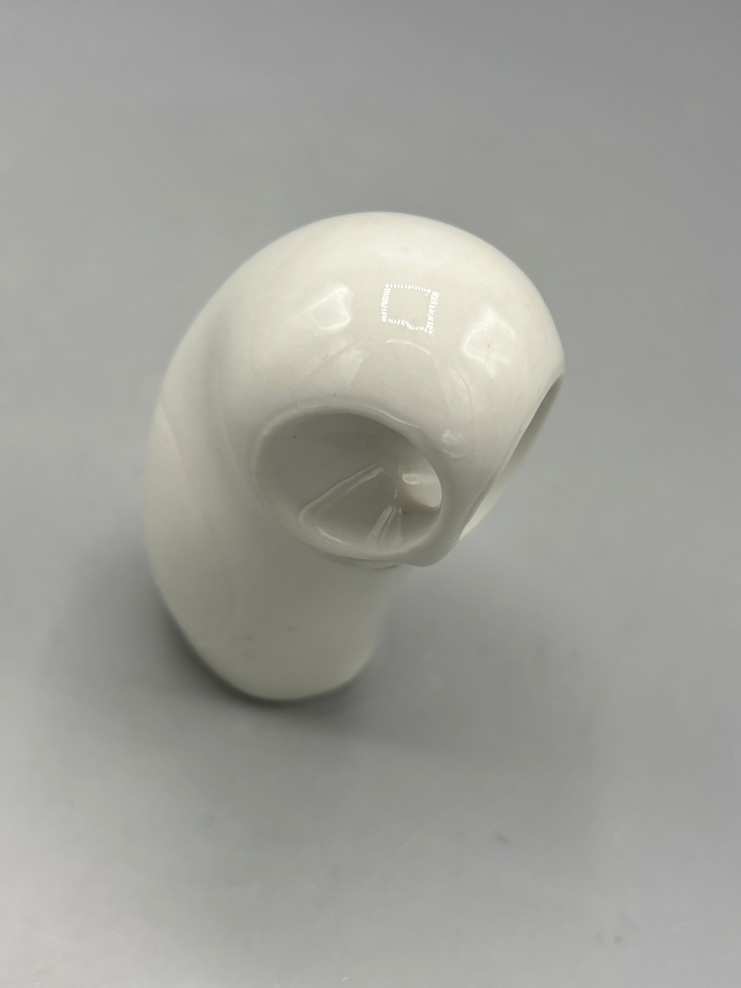 Vintage Royal Dux abstract white owl