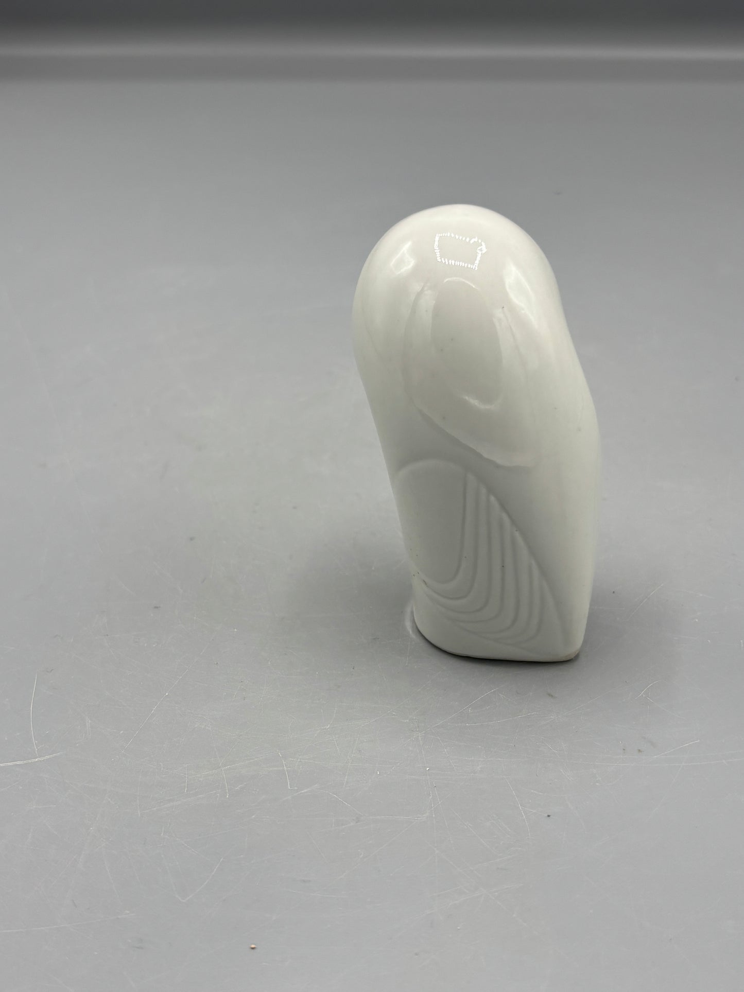 Vintage Royal Dux abstract white owl