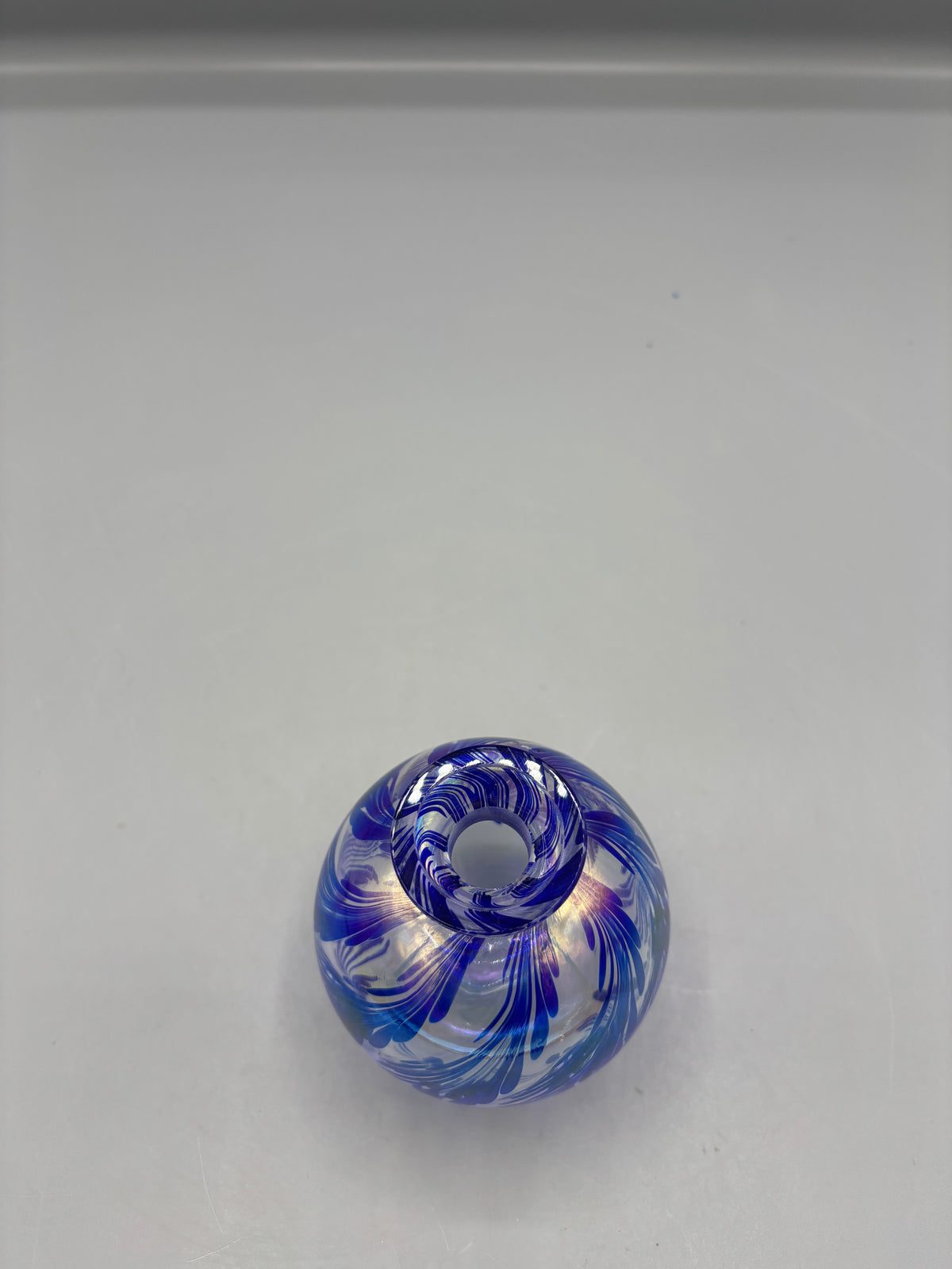 Vintage Iridescent art glass perfume bottle