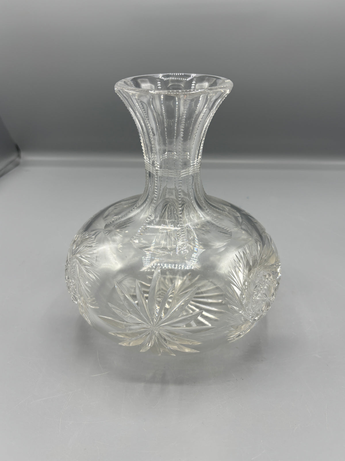 Vintage American brilliant period glass water carafe