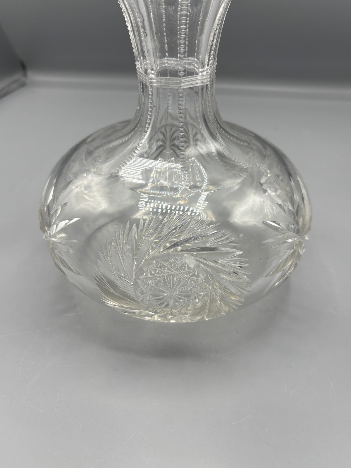 Vintage American brilliant period glass water carafe