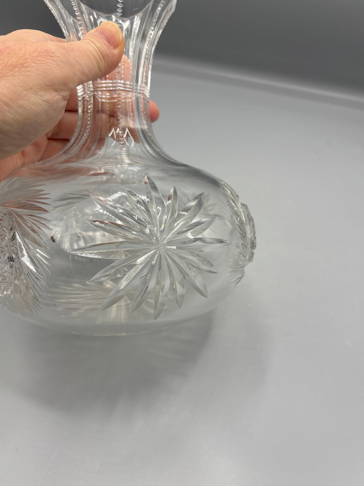 Vintage American brilliant period glass water carafe
