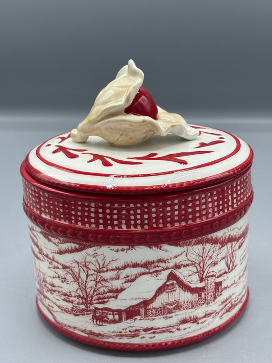 Vintage Fitz & Floyd Town & Country box
