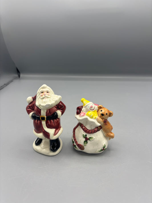 Fitz & Floyd Santa and bag shakers