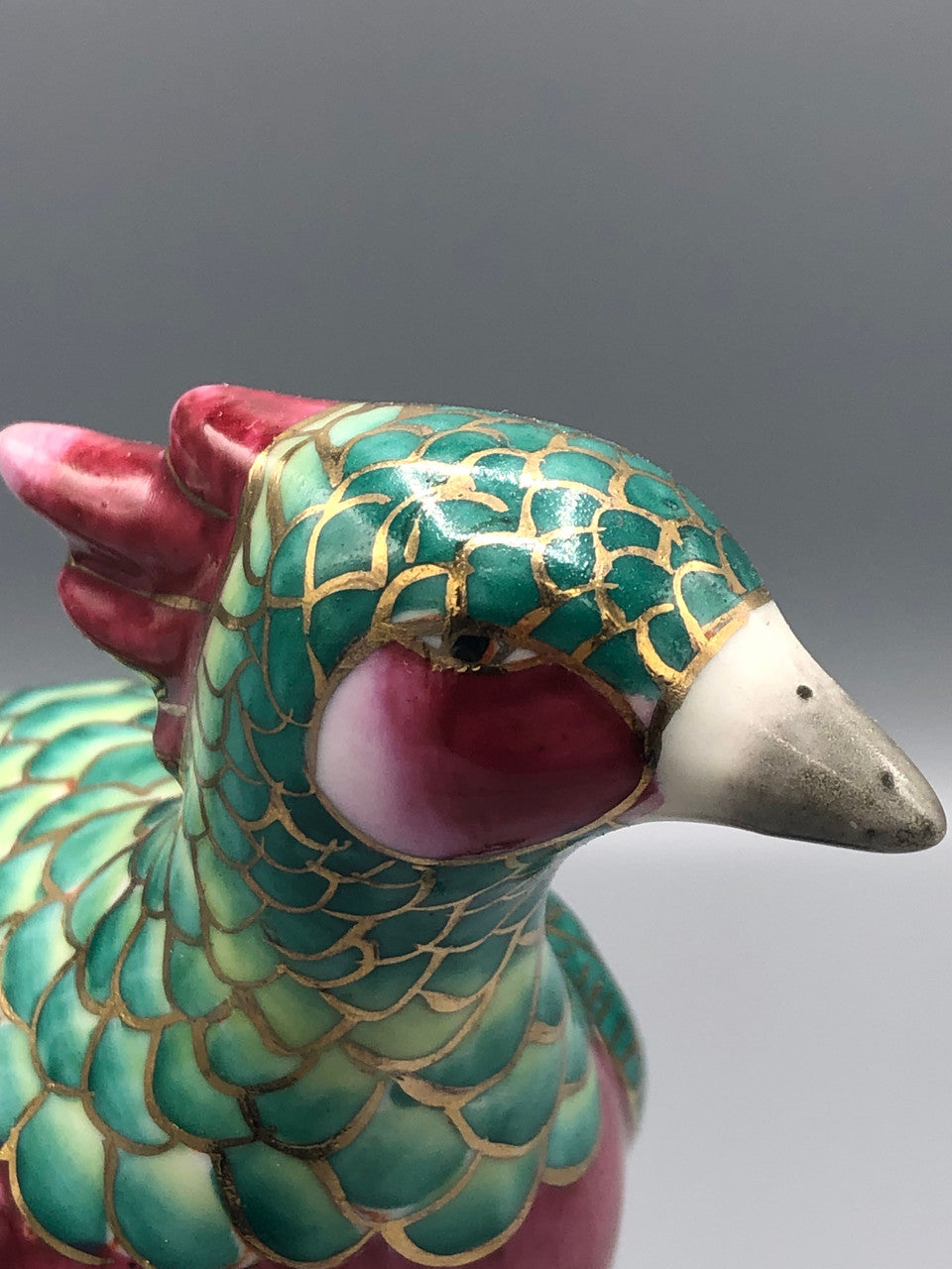 Hand painted ceramic pheasant  bird