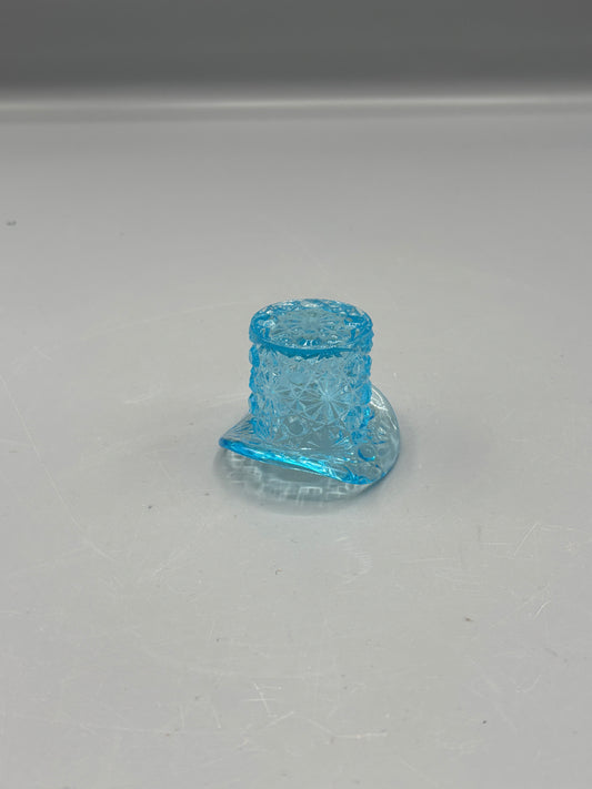 Vintage Fenton Blue Opalescent top hat toothpick