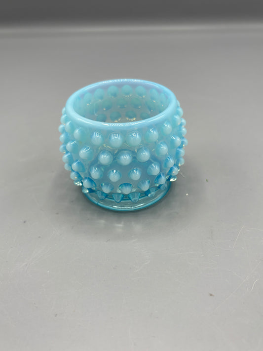 40s Vintage Fenton hobnail glass candle holder